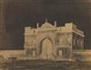 (CALOTYPE PAPER NEGATIVES) Group of 3 paper negatives depicting majestic examples of Indian architecture by John